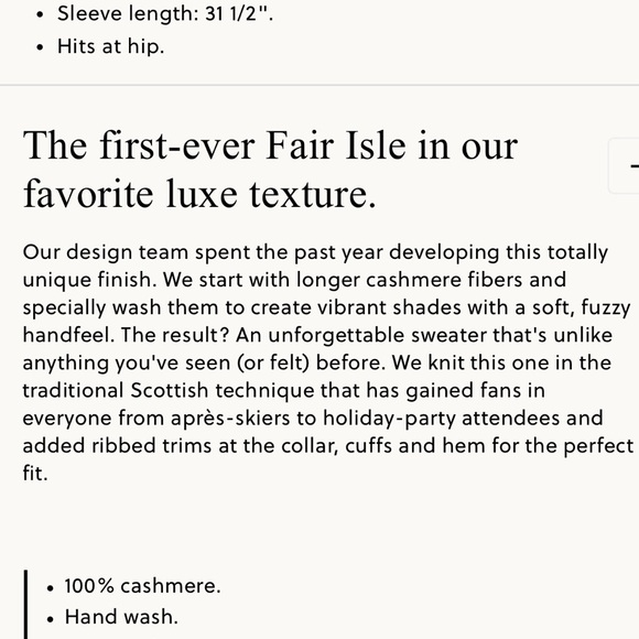 Brushed 100% Cashmere Fair Isle Women's Sweater Red J Crew - Picture 6 of 6